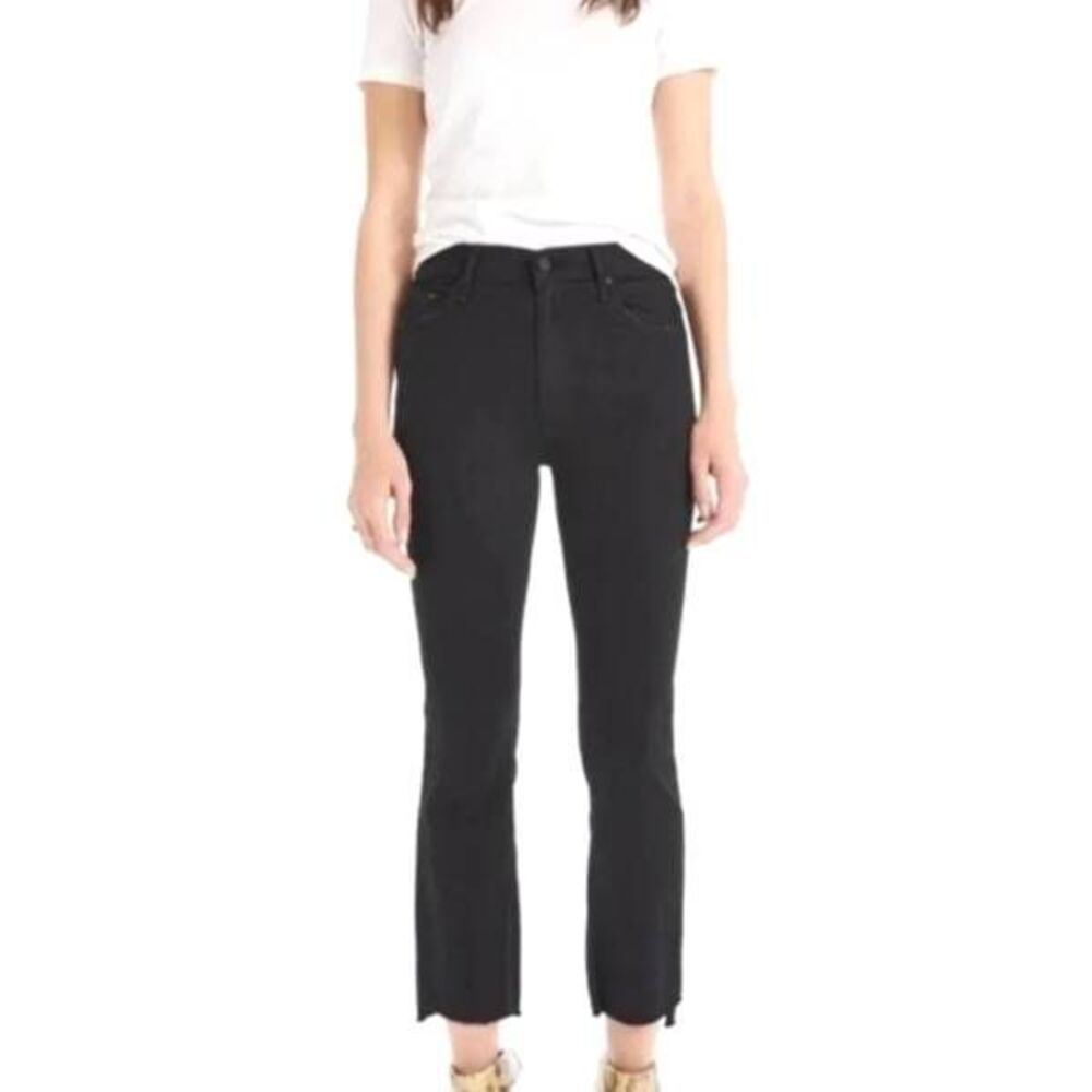MOTHER THE INSIDER CROP STEP FRAY JEANS NOT GUILTY jeans sz 30